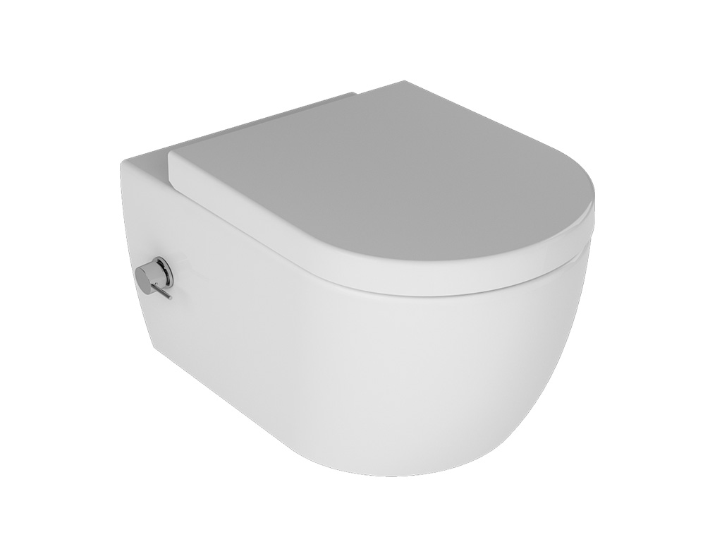 Deep Rimless Wall Hung WC Cold Water Inlet Integrated WC System